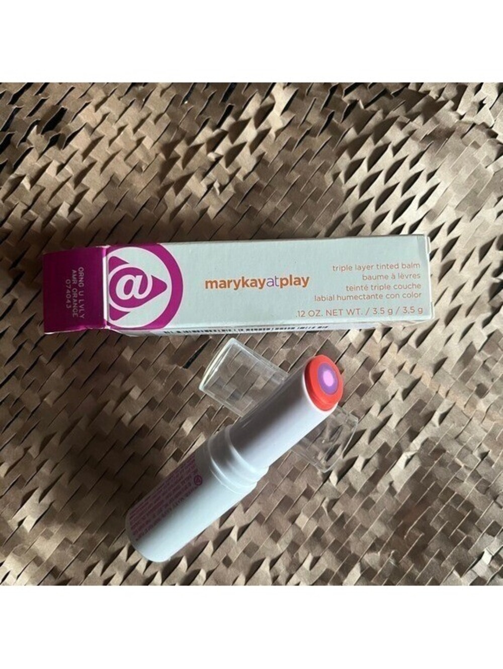 New Mary Kay at Play Triple Layer Tinted Balm - ORANGE YOU LOVELY - Full Size